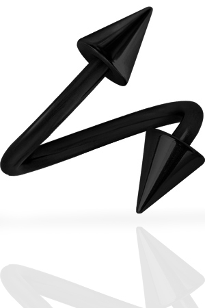 SS316L BLACK STEEL MICRO TWISTERS WITH CONES