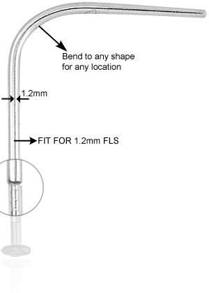 TAPER INSERTON PINS FOR BIOPLAST INTERNAL LABRET