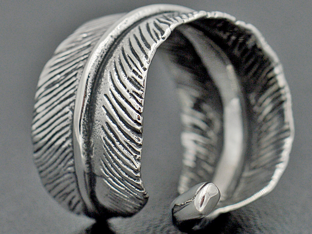 Edelstahlring "Feder"