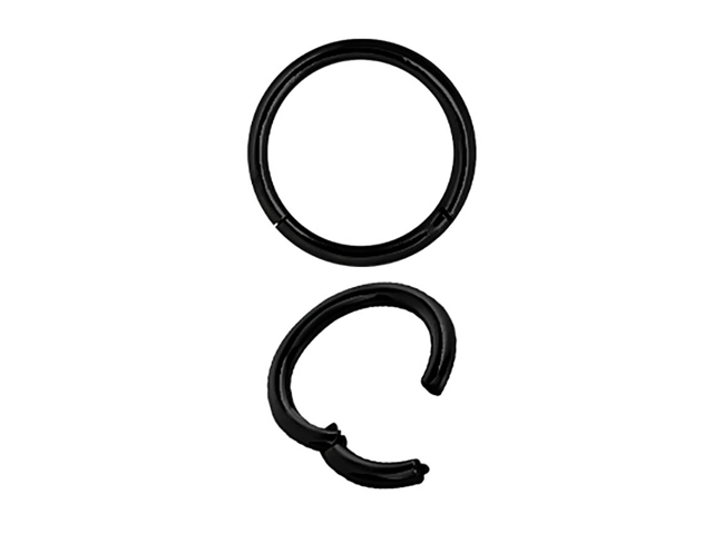 SS316L BLACK STEEL HINGED SEGMENT RING (1.0MM)