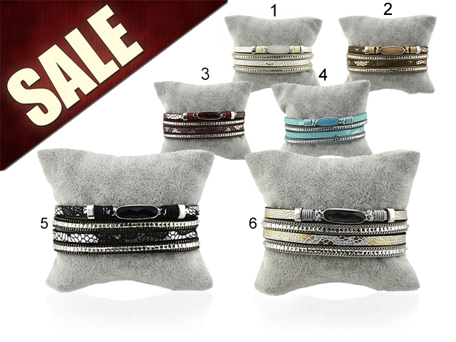 Ledermixarmband "Anna"