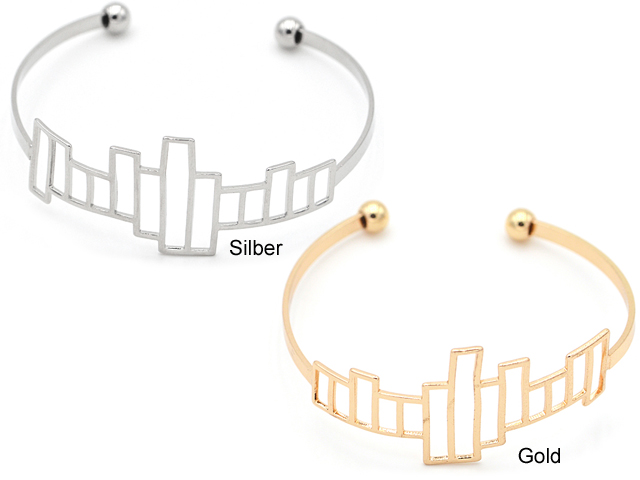 Edelstahlarmreif "Vario"