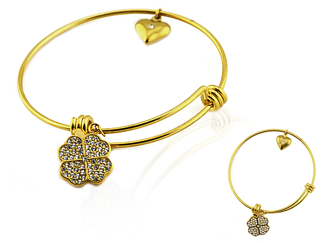 Edelstahlarmreif Gold