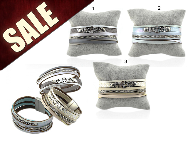 Lederarmband "Peace"