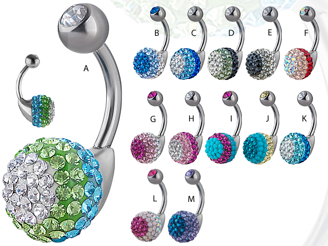 TITANIUM SWAROVSKI CRYSTAL GALAXY BANANA