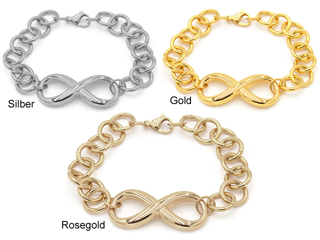 Edelstahlarmband "Infinity"