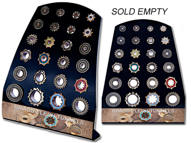 ACRYLIC PLUGS AND TUNNELS DISPLAY STAND (24PCS.)