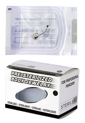 (10PC BOX) STERILIZED DOUBLE JEWELLED TITANIUM BANANAS