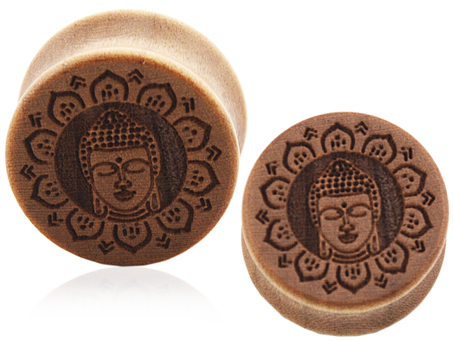 WOODEN PLUG "BUDDHA"
