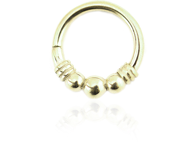 GOLD PVD HINGED RING