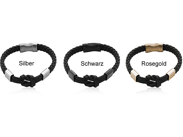 LEDERARMBAND "KNOTEN"