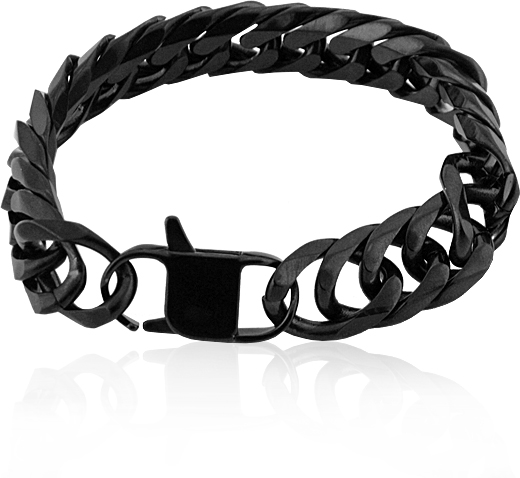 EDELSTAHLARMBAND "PVD" SCHWARZ