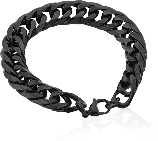 EDELSTAHLARMBAND "PVD" SCHWARZ