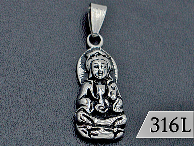 EDELSTAHLANHÄNGER "BUDDHA"