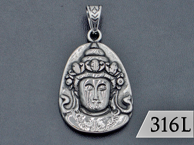 EDELSTAHLANHÄNGER "BUDDHA"