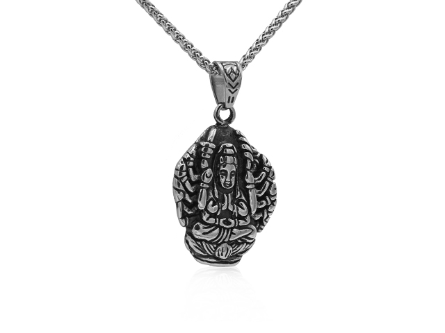 EDELSTAHLANHÄNGER "BUDDHA"