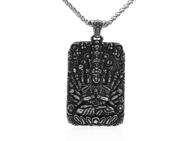 EDELSTAHLANHÄNGER "BUDDHA"