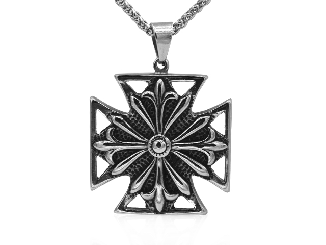 EDELSTAHLANHÄNGER "KREUZLILIE"