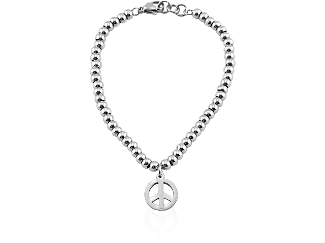 EDELSTAHLARMBAND "PEACE"