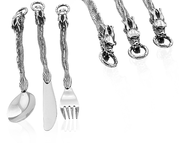 SS316L DRAGONBESTECKSET 3TEILIG