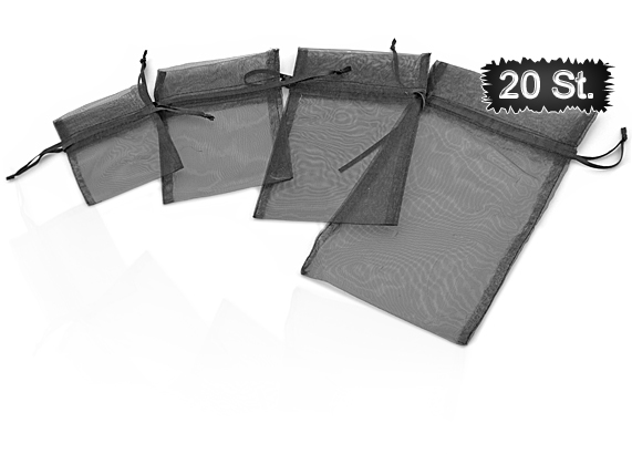 Organzasaeckchen Schwarz (20ST)