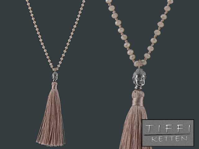 Kette "Tiffi" ca. 75cm (Rosa)