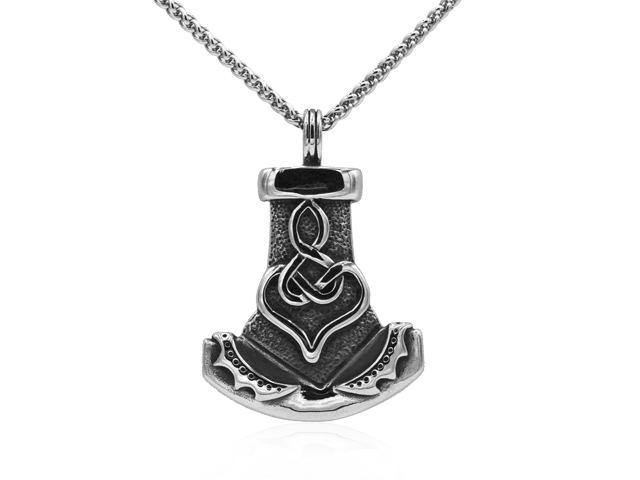 Edelstahlanhänger Thors Hammer Keltisch