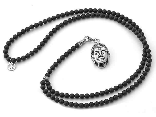 Kette "Buddha" aus Onyx
