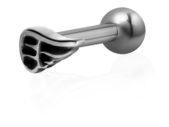 SS316L ONE SIDE INT. THREADED MICRO BARBELLS (WINGS) (0.8mm INT.
