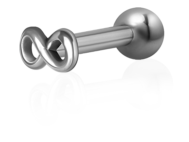 SS316L ONE SIDE INT. THREADED MICRO BARBELLS (INFINITY) (0.8mm I