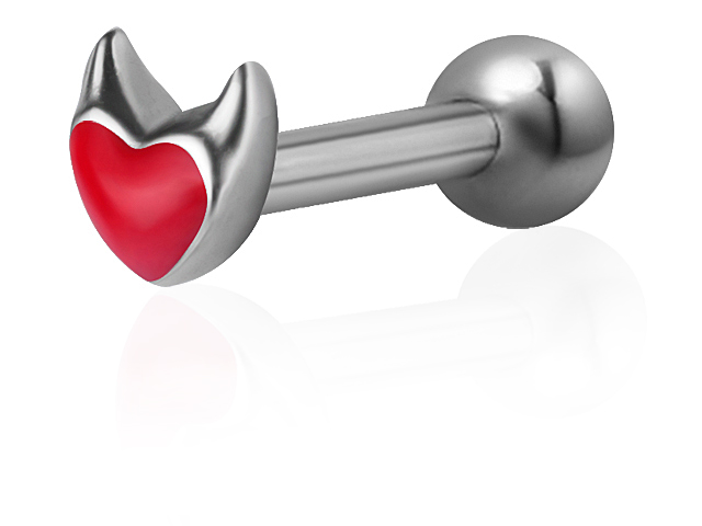 SS316L ONE SIDE INT. THR. MICRO BARBELLS (DEVILHEART®) (0.8mm IN