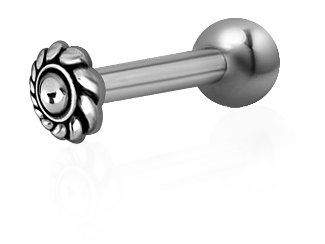 SS316L ONE SIDE INT. THREADED MICRO BARBELLS (TRIBAL) (0.8mm INT