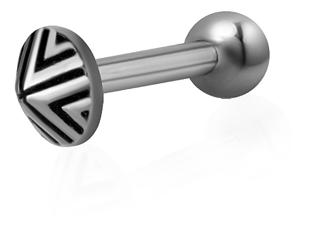 SS316L ONE SIDE INT. THREADED MICRO BARBELLS (TRIBAL) (0.8mm INT