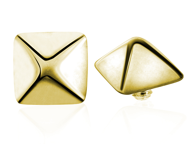 SS316L GOLD PVD MICRO ATTACHMENT (PYRAMID) (FOR 1.2 INTERNAL)