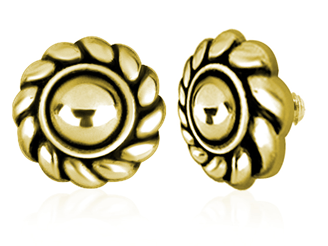 SS316L GOLD PVD MICRO ATTACHMENT (TRIBAL) (FOR 1.2 INTERNAL)
