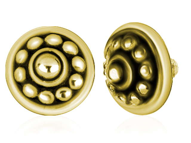 SS316L GOLD PVD MICRO ATTACHMENT (TRIBAL) (FOR 1.2 INTERNAL)