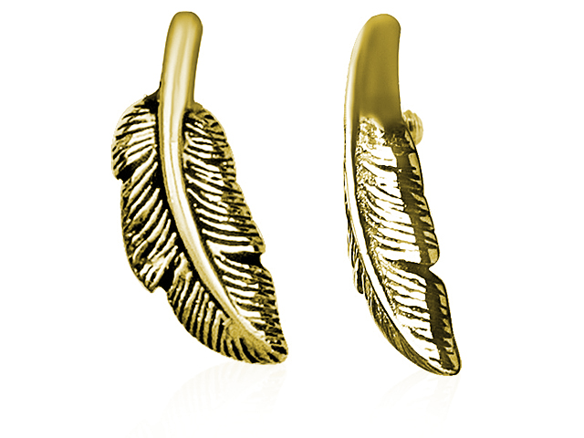SS316L GOLD PVD MICRO ATTACHMENT (SMALL FEATHER) (FOR 1.2 INTERN