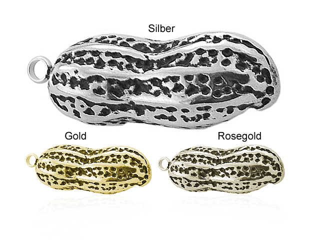 Anhänger "Erdnuss" aus echten Erdnüssen