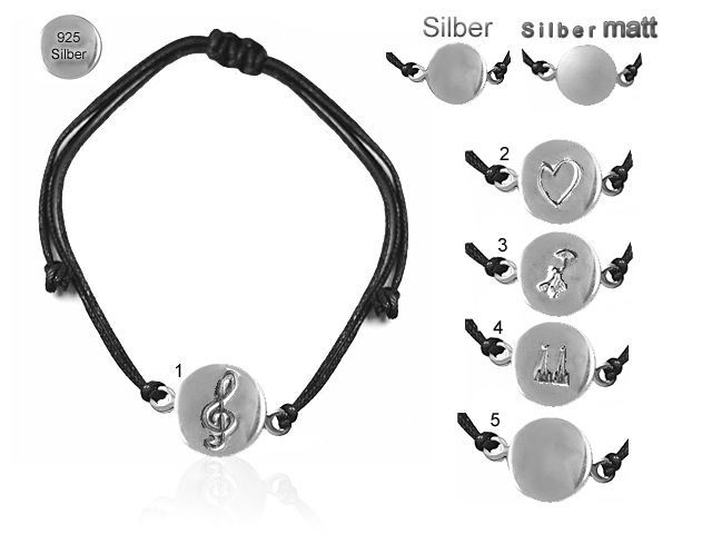Armband 925 Silber versch. Motive