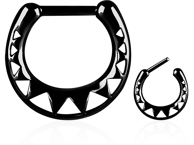 BLACK PVD SS316L CASTING SEPTUM RING
