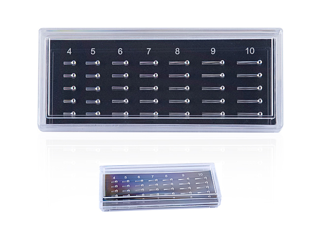 BOX WITH SS316L INTERNAL MICRO BARBELLS (ST-IRNS 4-10MM x 35PCS)