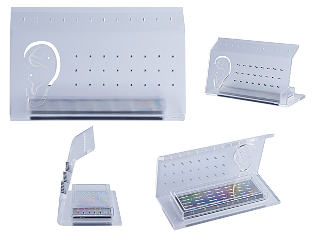 INTERNAL MICRO BARBELLS DISPLAY WITH EXTRA STORAGE