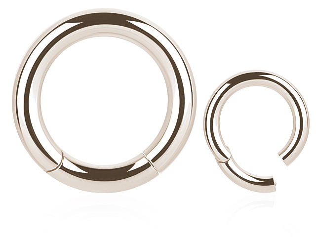 ROSE GOLD PVD STEEL HINGED SEGMENT RING (4.1MM) 06GA