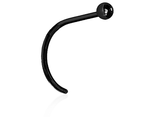 BLACK PVD SS316L CURVED NOSESTUDS (BALL)