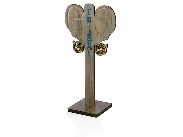 VENEER WOOD & ACRYLIC STAND FOR EAR WEIGHTS