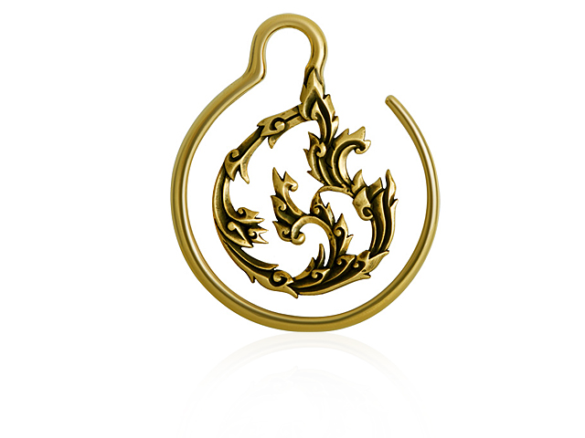 TRIBAL BRASS EAR WEIGHT  (23 GRAM, SOLD BY PCS)