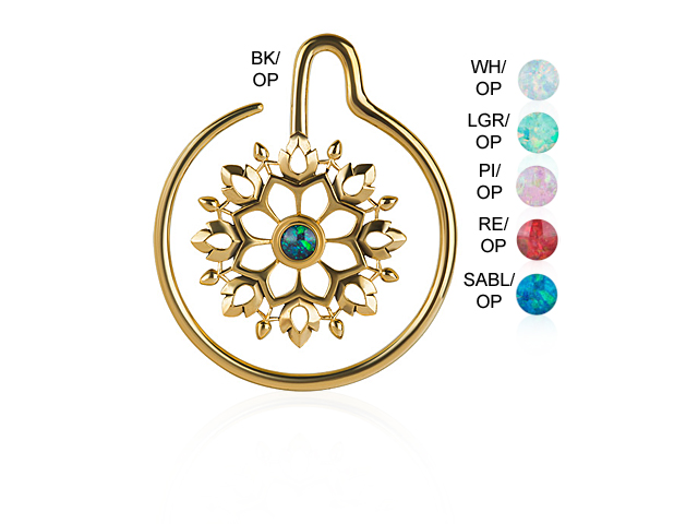 TRIBAL BRASS EAR WEIGHT  (23 GRAM, SOLD BY PCS)