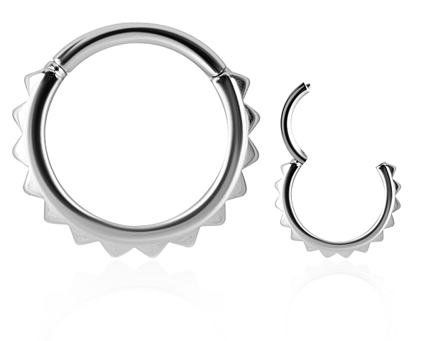 SS316L CONCH CLICKERS WITH PYRAMID TEXTURE