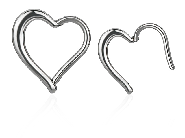 SS316L HINGED SEGMENT RING HEART SHAPE