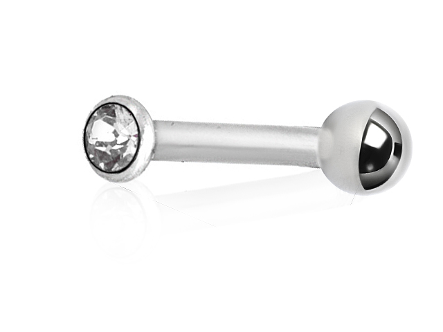 TITANIUM JEWELLED CONCH NANO STUDS W.SWAROVSKI® CRYSTAL(SETTING)